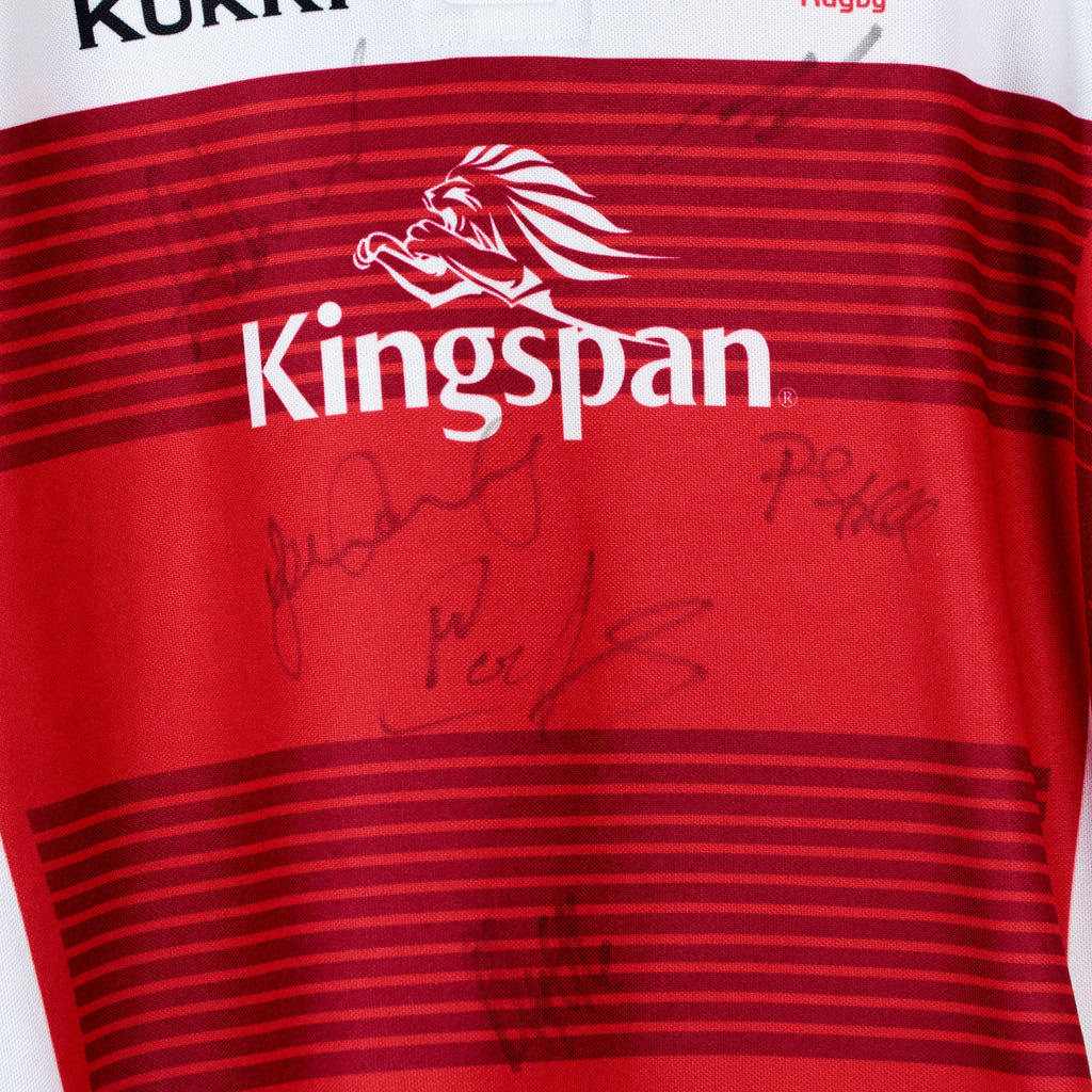 Kids Ulster Rugby Kukri Signed Shirt - Red - M Boys - Headlock