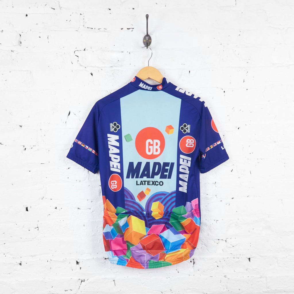Latexco Mapei GB Colnago Cycling Top Jersey - Blue - M - Headlock