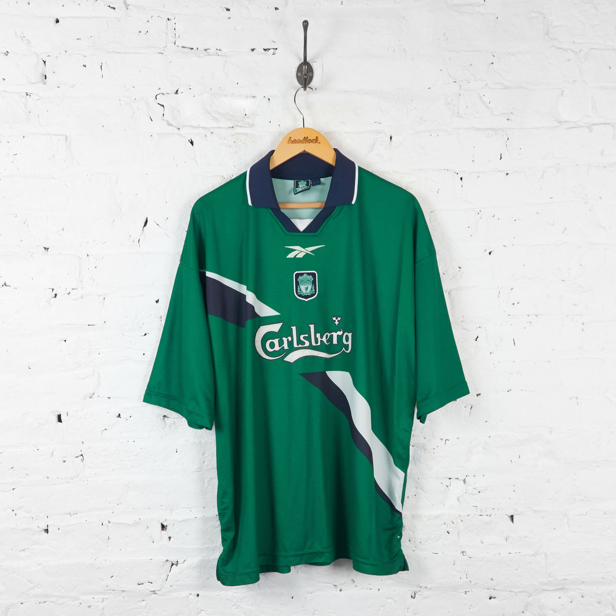 Liverpool 1999 Reebok Away Football Shirt - Green - XL – Headlock