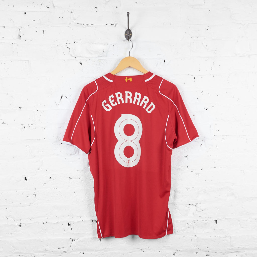 Liverpool Gerrard 2014 Home Football Shirt - Red - L - Headlock