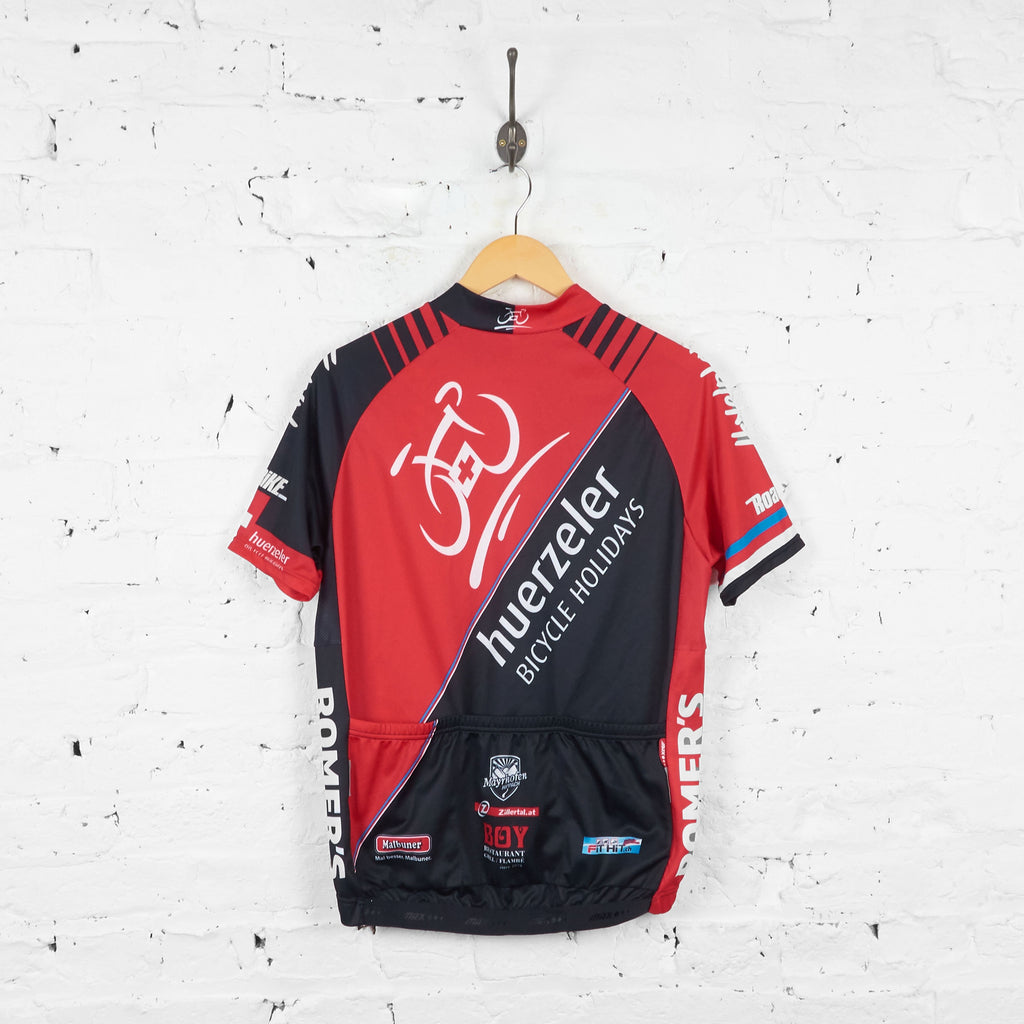 Max Huerzeler Holidays Cycling Jersey - Red/Black - L - Headlock
