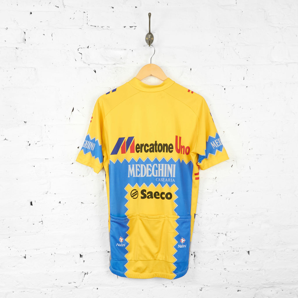 Mercatone Uno Saeco Cycling Top Jersey - Yellow - XL - Headlock