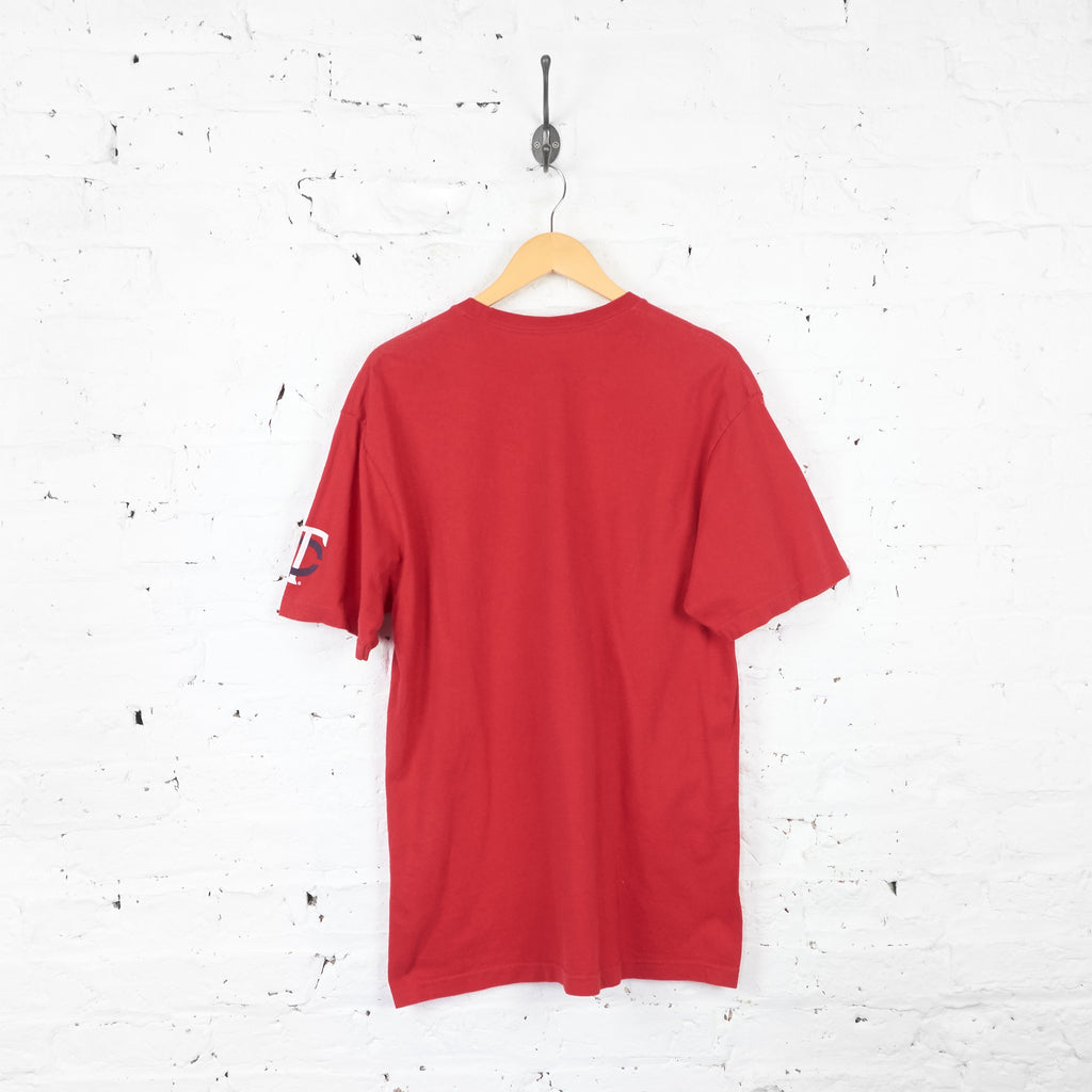 Minnesota Twins Baseball Nike T Shirt - Red - L - Headlock