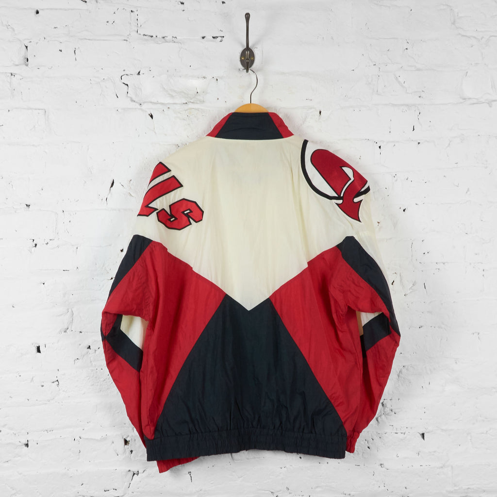 New Jersey Devils Ice Hockey Shell Jacket - White/Red - L - Headlock