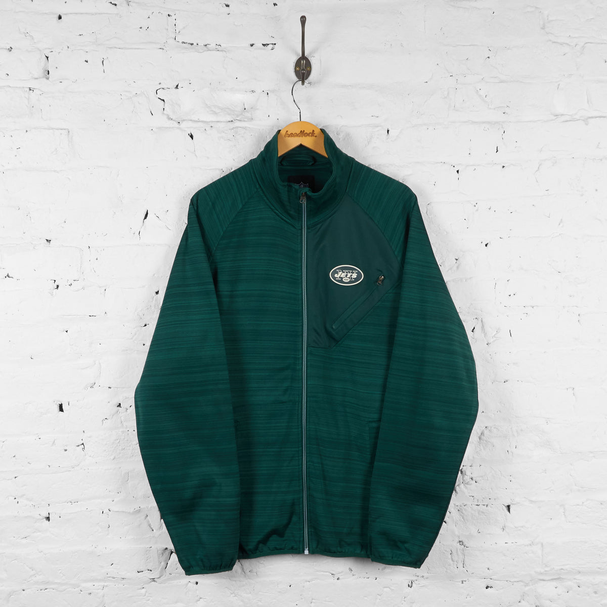 New York Jets NFL Tracksuit Top Jacket - Green - XL – Headlock