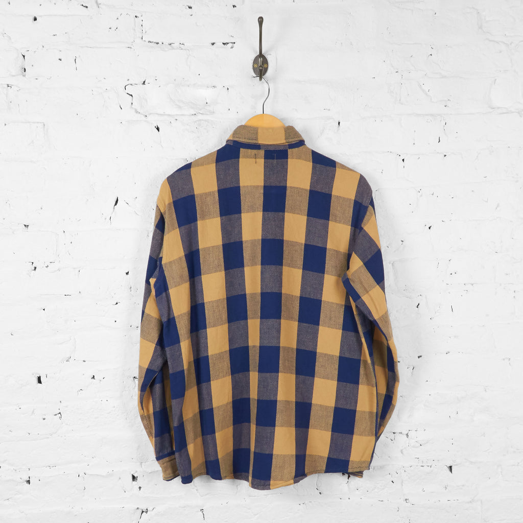 Oshkosh Flannel Check Shirt - Beige/Blue - XL - Headlock