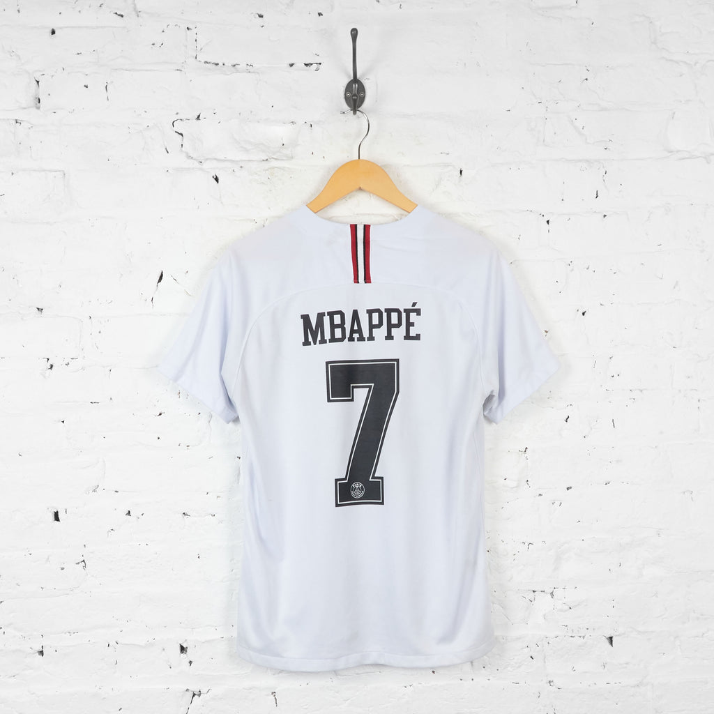Paris Saint Germain PSG Mbappe 2018 Third Football Shirt - White - M - Headlock