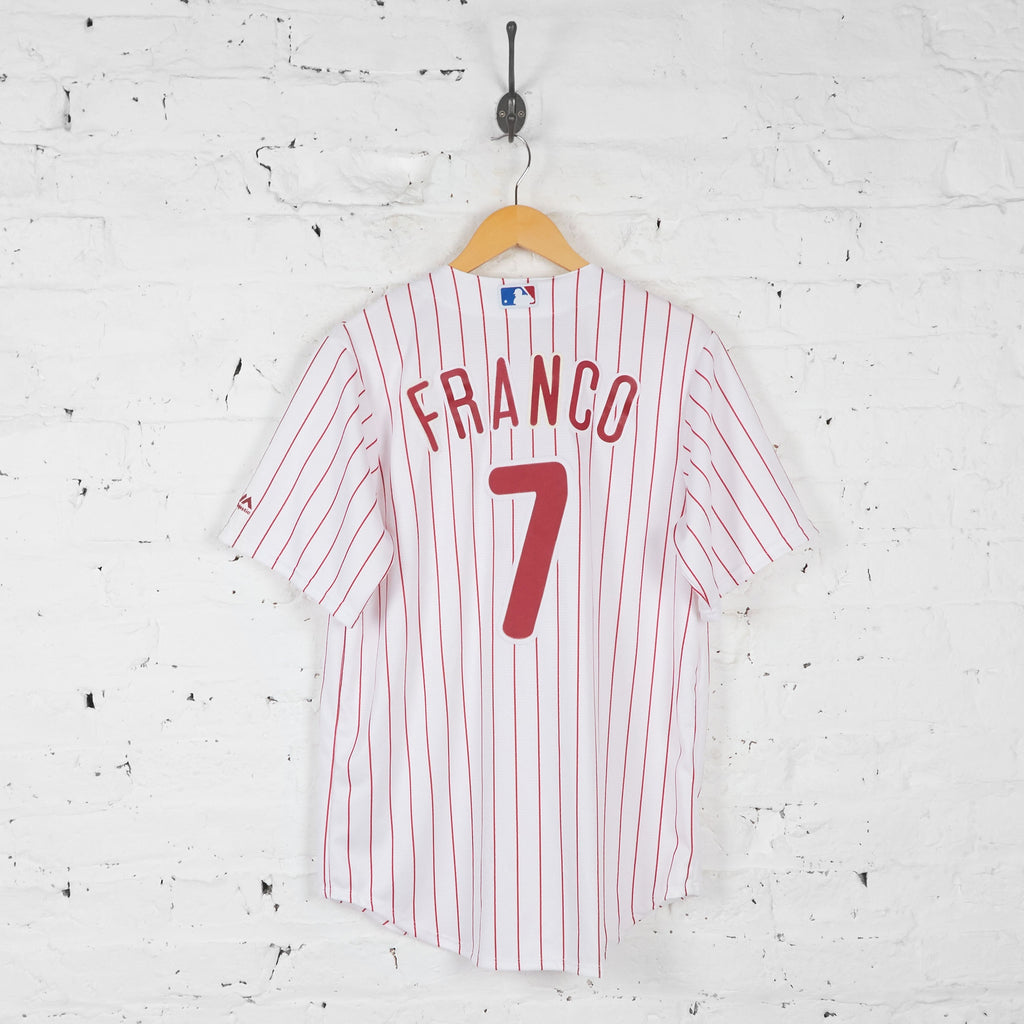 Phillies Franco Baseball Jersey Shirt - White - M - Headlock