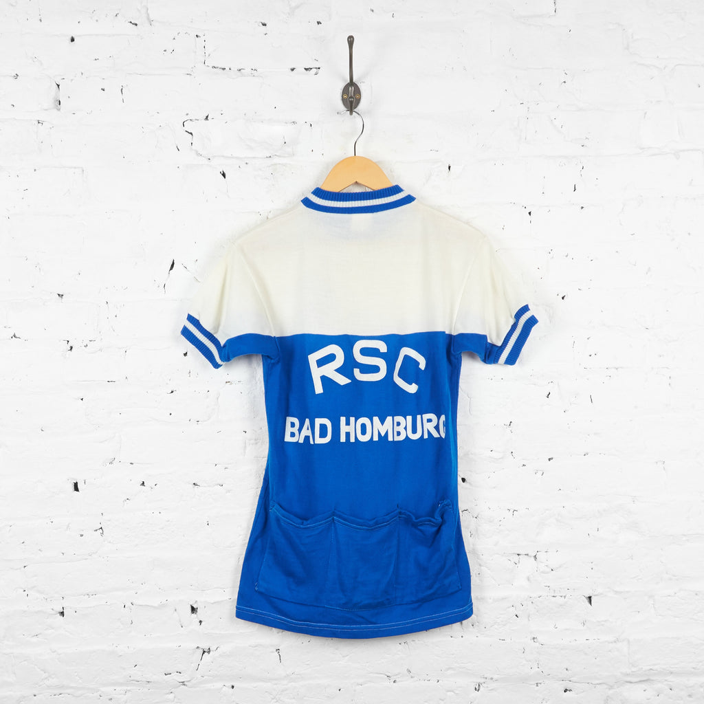 RSC Bad Homburg Knitted Cotton Cycling Jersey -Blue/White - M - Headlock