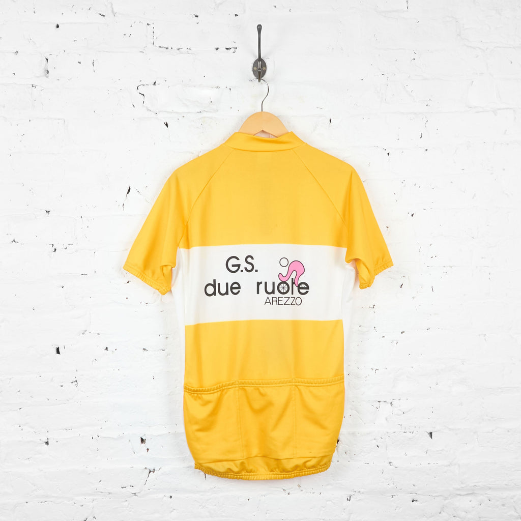 Santini GS Due Ruote Cycling Top Jersey - Yellow - XXL - Headlock