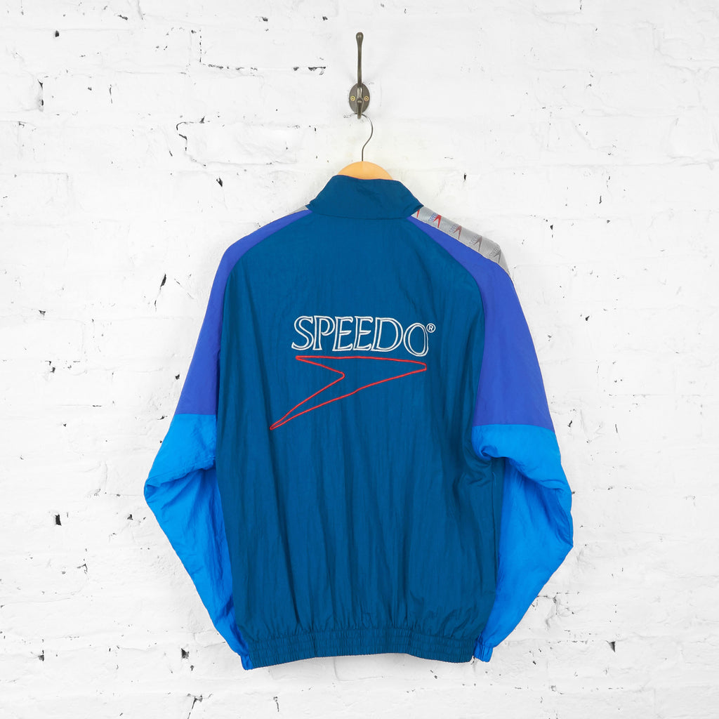 Speedo Shell Tracksuit Top Jacket - Blue - M - Headlock