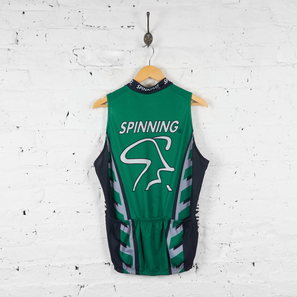 Spinning Sleeveless Cycling Jersey - Green - XL - Headlock