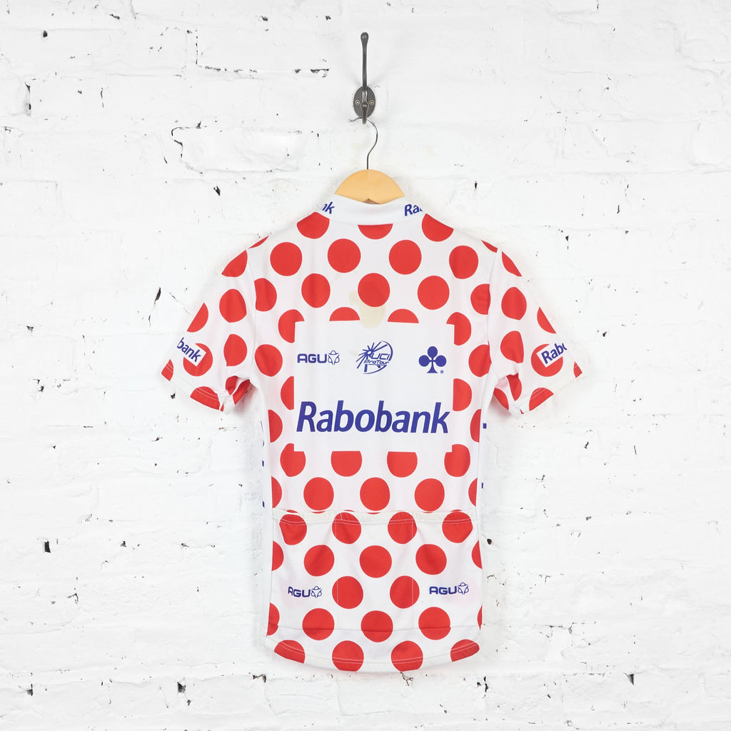 UCI Tour Radobank King of the Mountains Cycling Top Jersey - White/Red - XS - Headlock