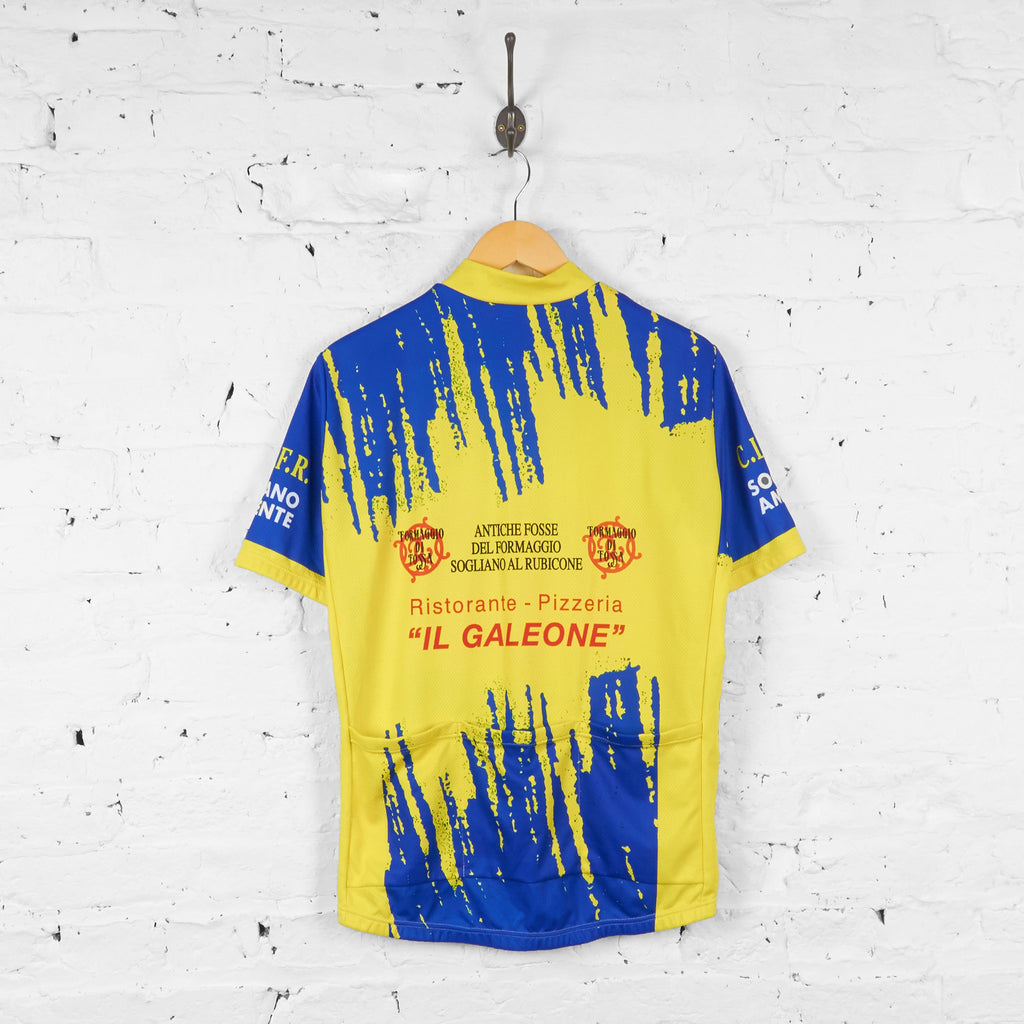 VB Formaggio Di Fossa Cycling Jersey - Yellow/Blue - L - Headlock