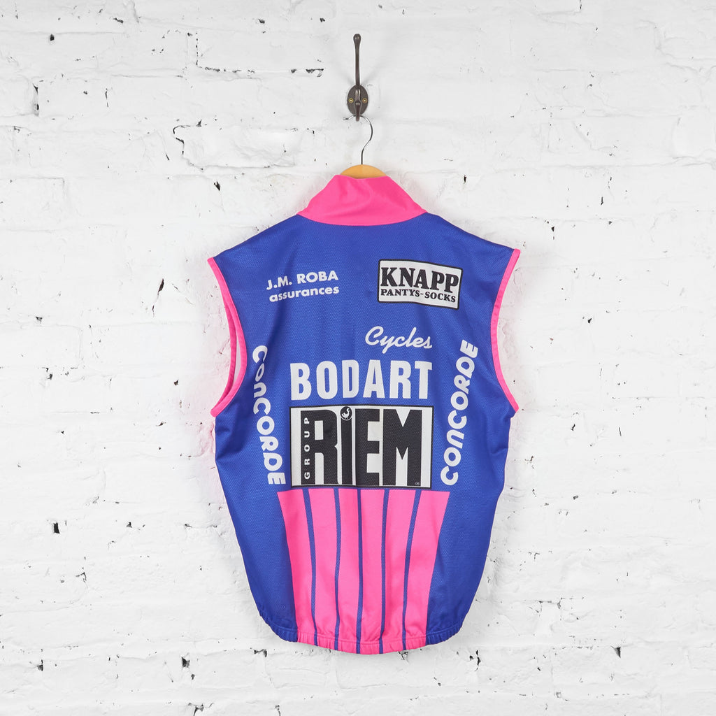 Vermarc Bodart Riem Sleeveless Cycling Jersey - Blue/Pink - XL - Headlock