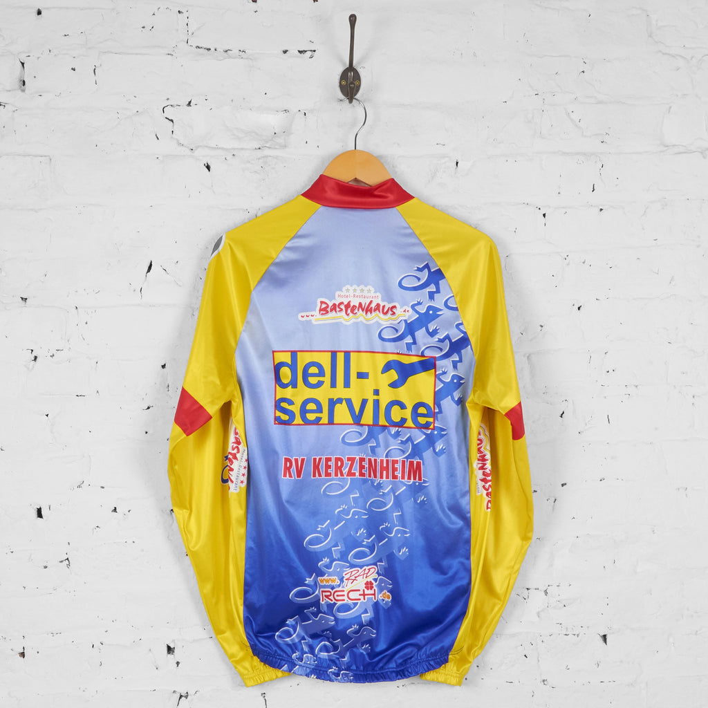Vermarc Dell Service RV Kerzenheim Cycling Top Jersey - Yellow/Blue - L - Headlock