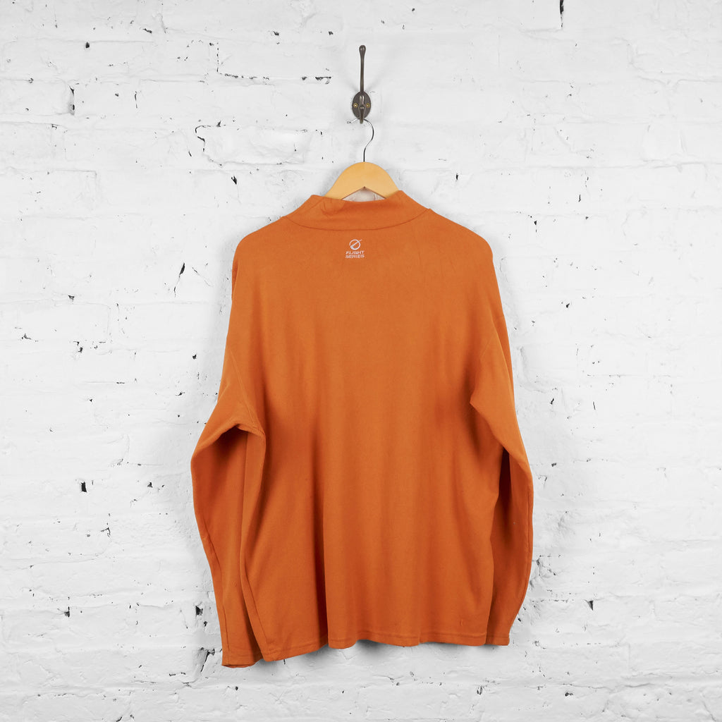 Vintage 1/4 Zip Up The North Face Fleece - Orange - XL - Headlock