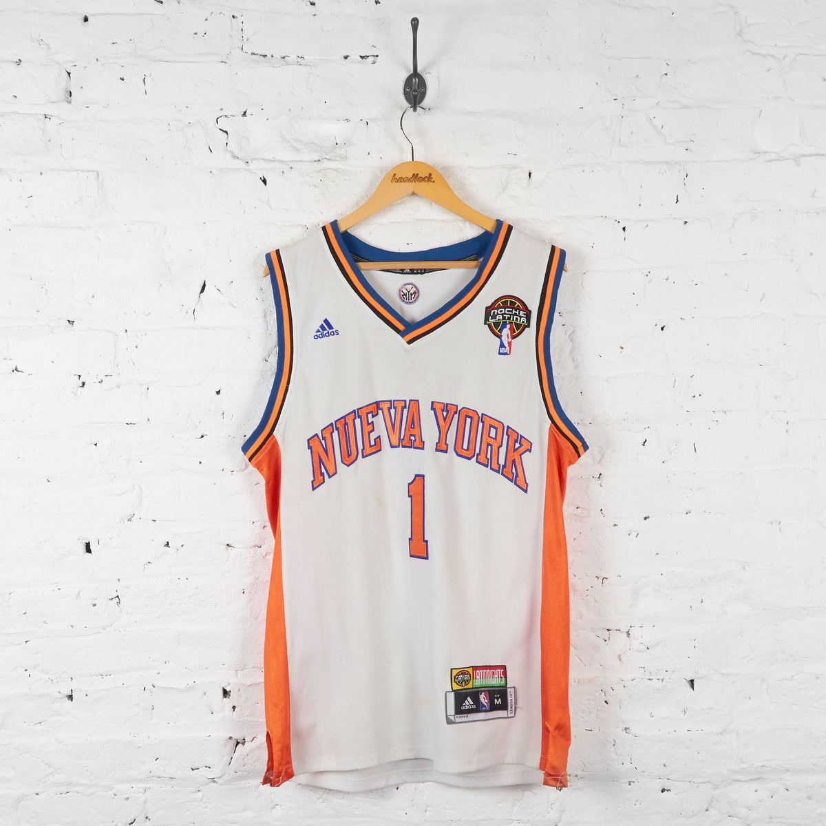 Vintage Adidas New York Knicks Stoudemire NBA Jersey - White - M