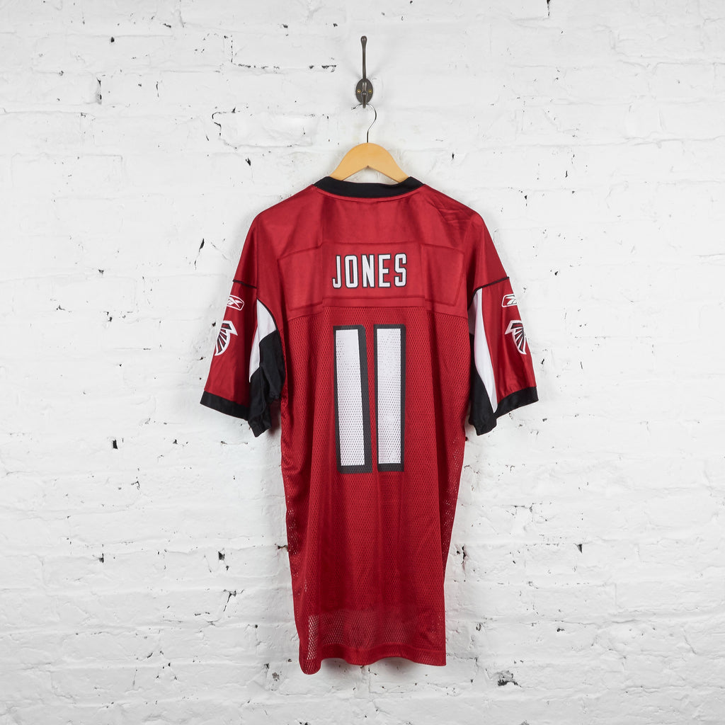 Vintage Atlanta Falcons NFL Jones Jersey - Red/Black - L - Headlock