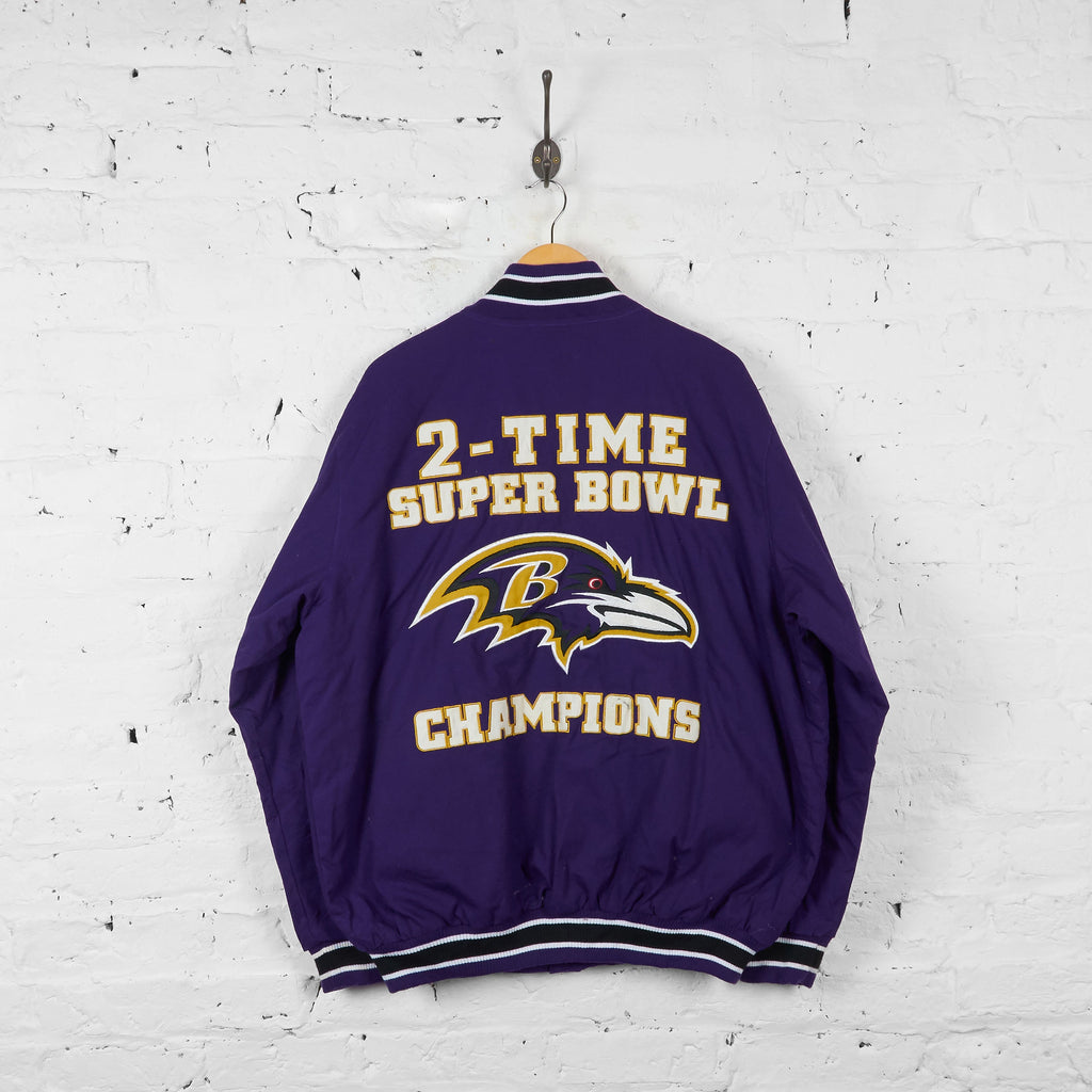 Vintage Baltimore Ravens NFL Superbowl Jacket - Purple - L - Headlock