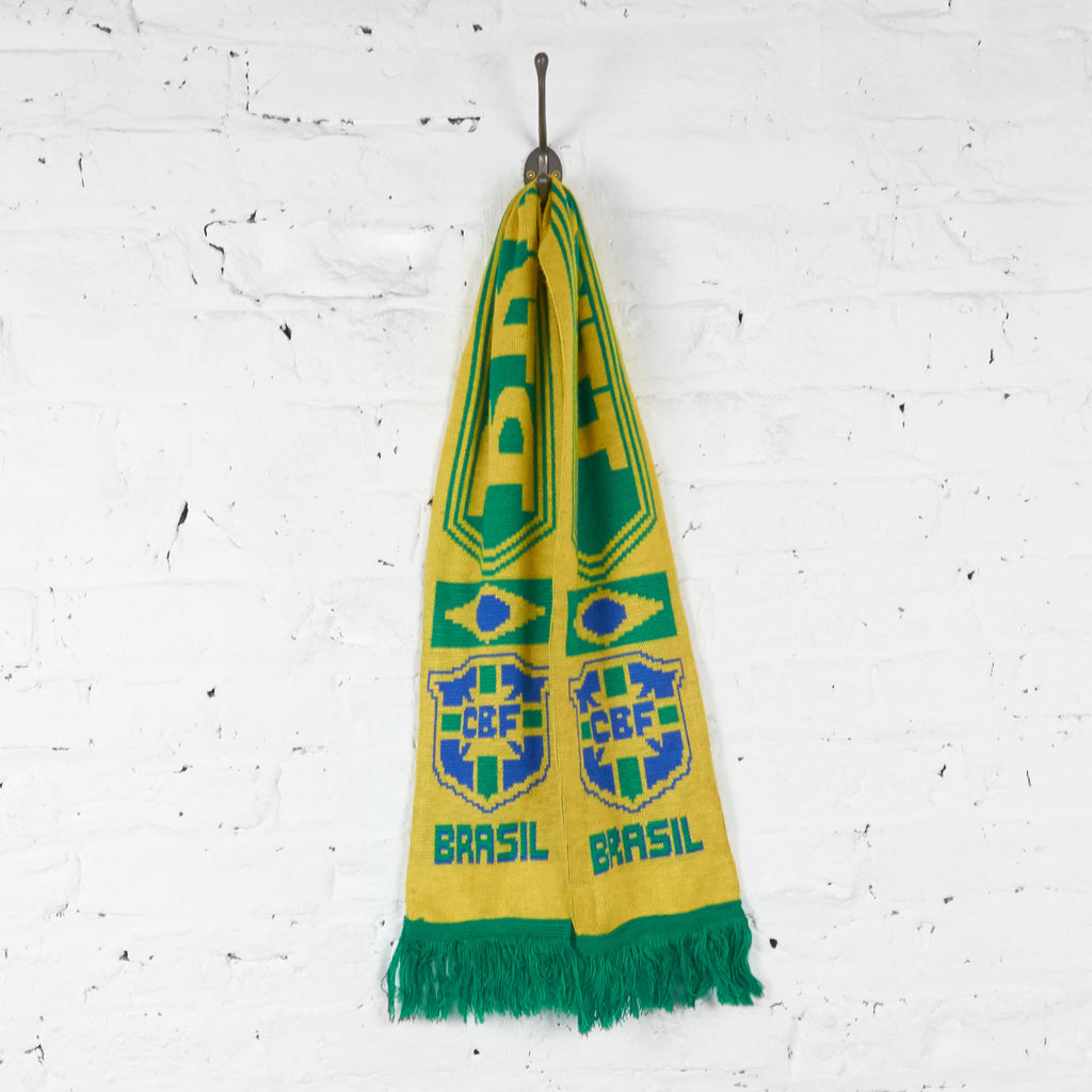 Vintage CBF Brazil Football Scarf - Yellow - Headlock