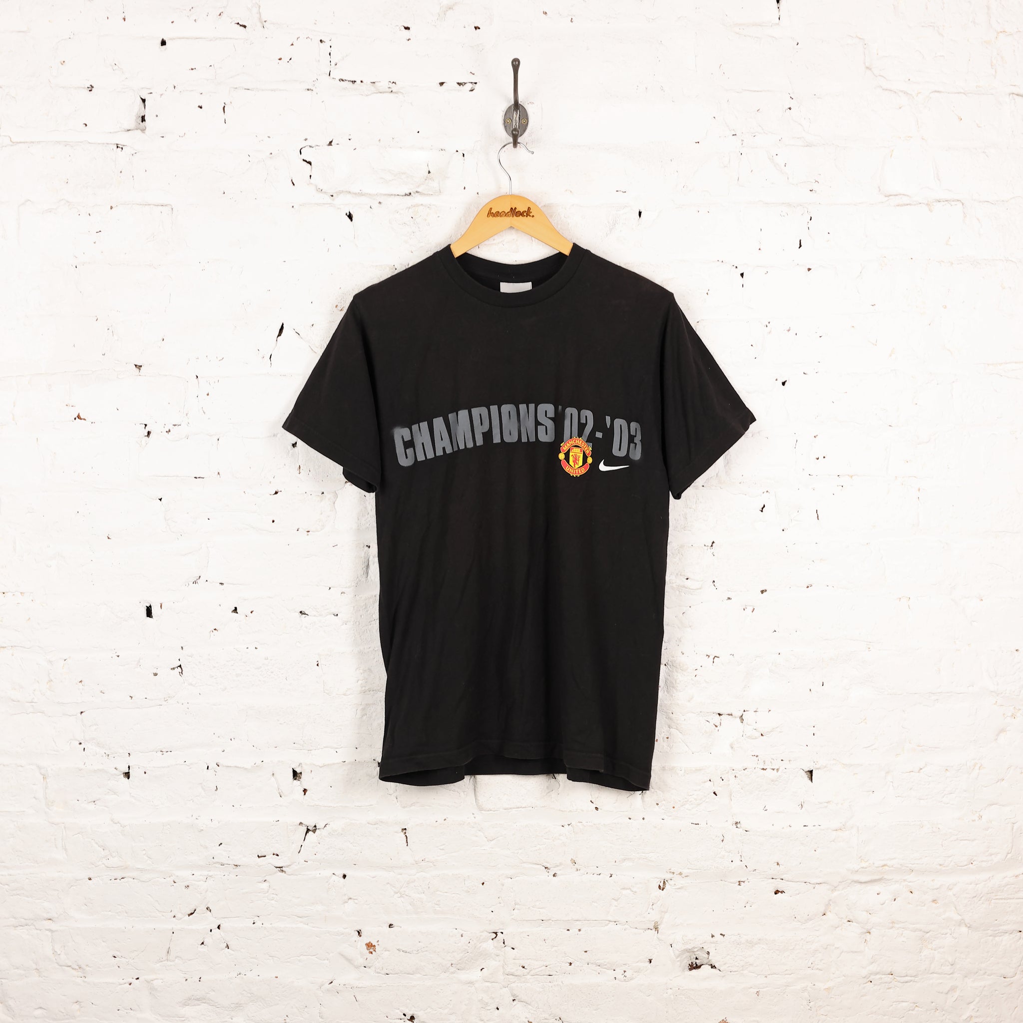 Manchester United 2002 Champions Nike Football T Shirt