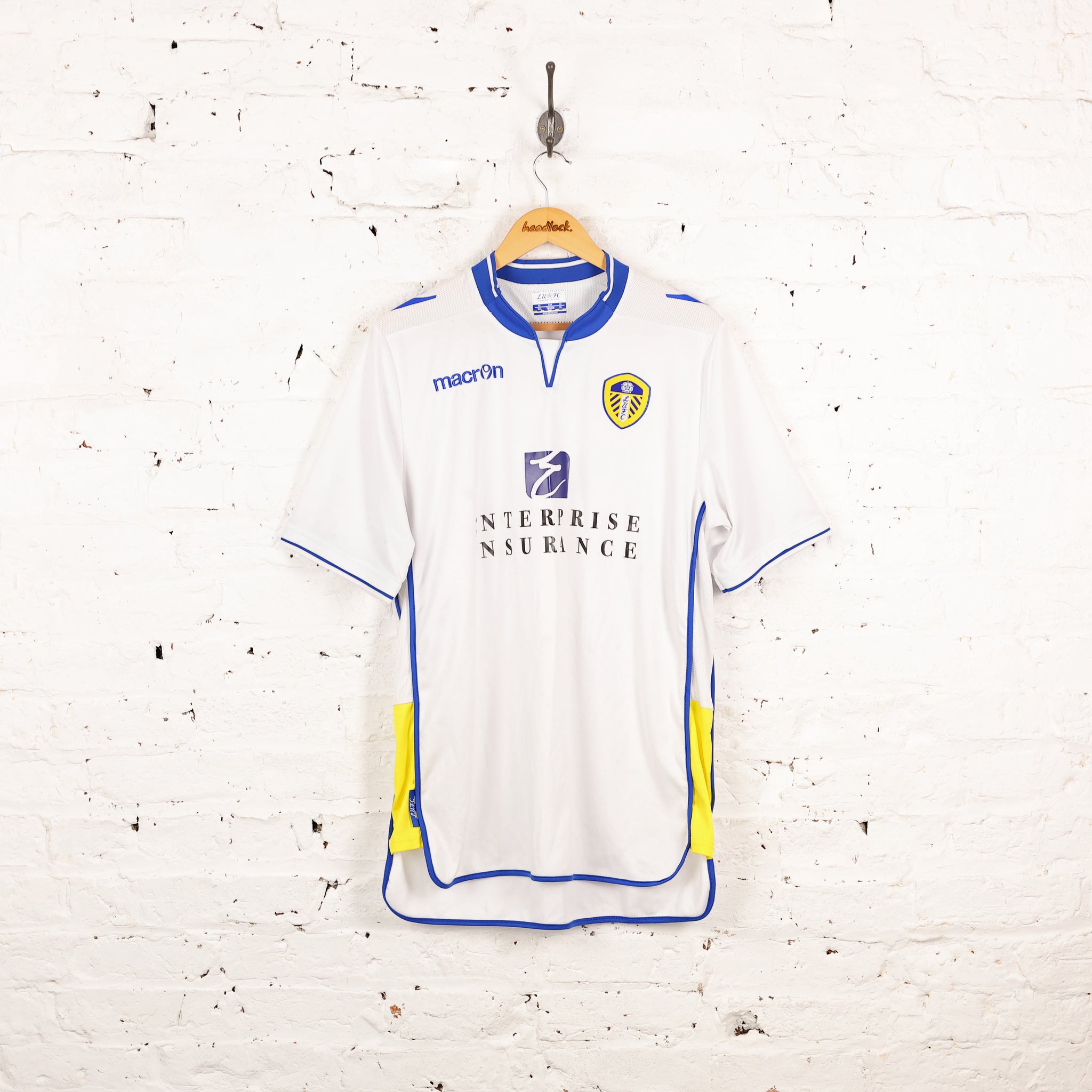 Leeds United 2012 Macron Home Football Shirt - White - XL – Headlock