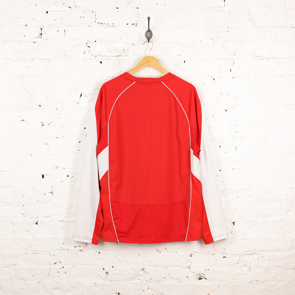 Wales 2011 Under Armour Long Sleeve Rugby Shirt - Red - XXL