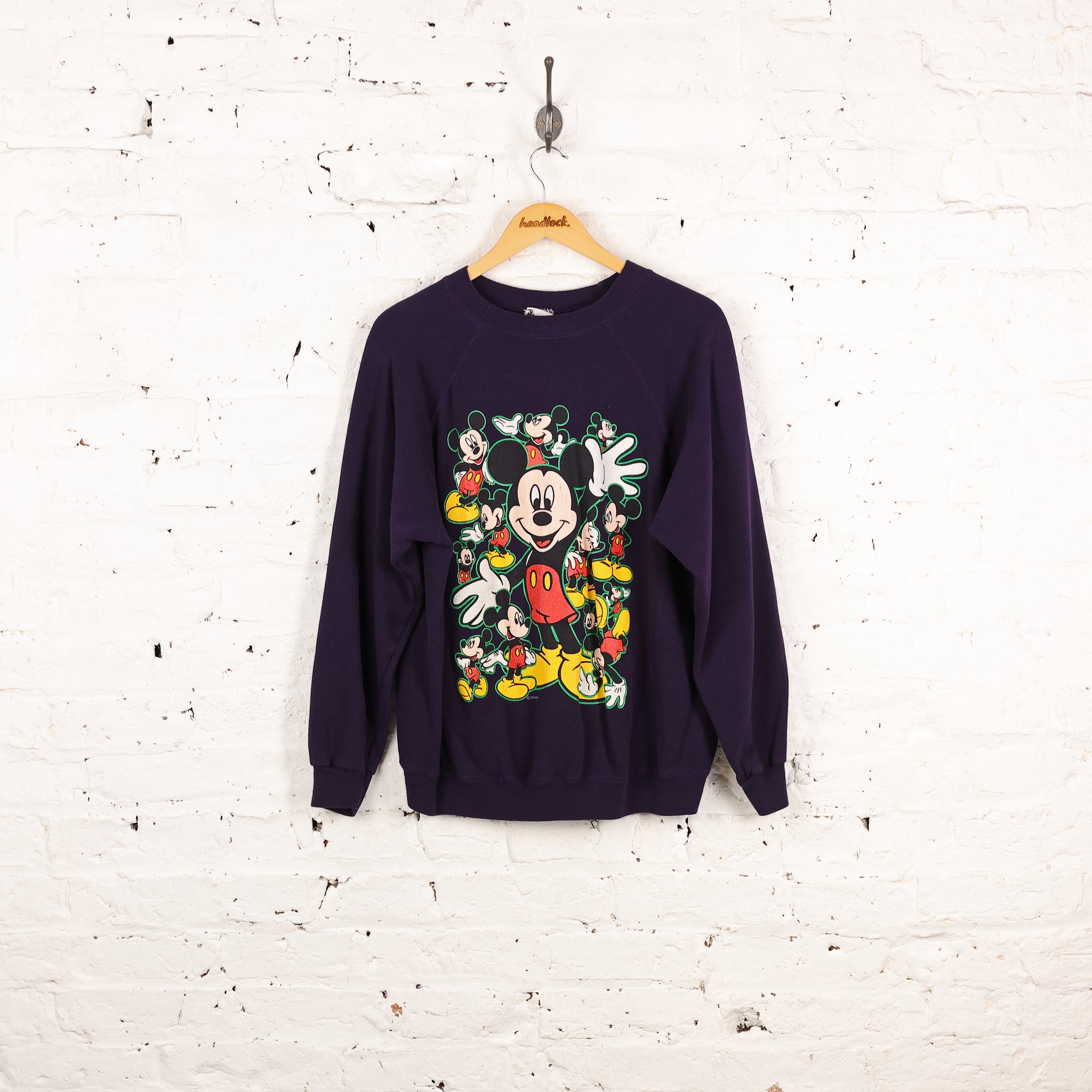 Women's Mickey Mouse Disney Sweatshirt Purple Women's L – Headlock