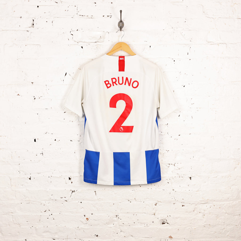 Brighton and Hove Albion 2018 Bruno Home Football Shirt - Blue - M