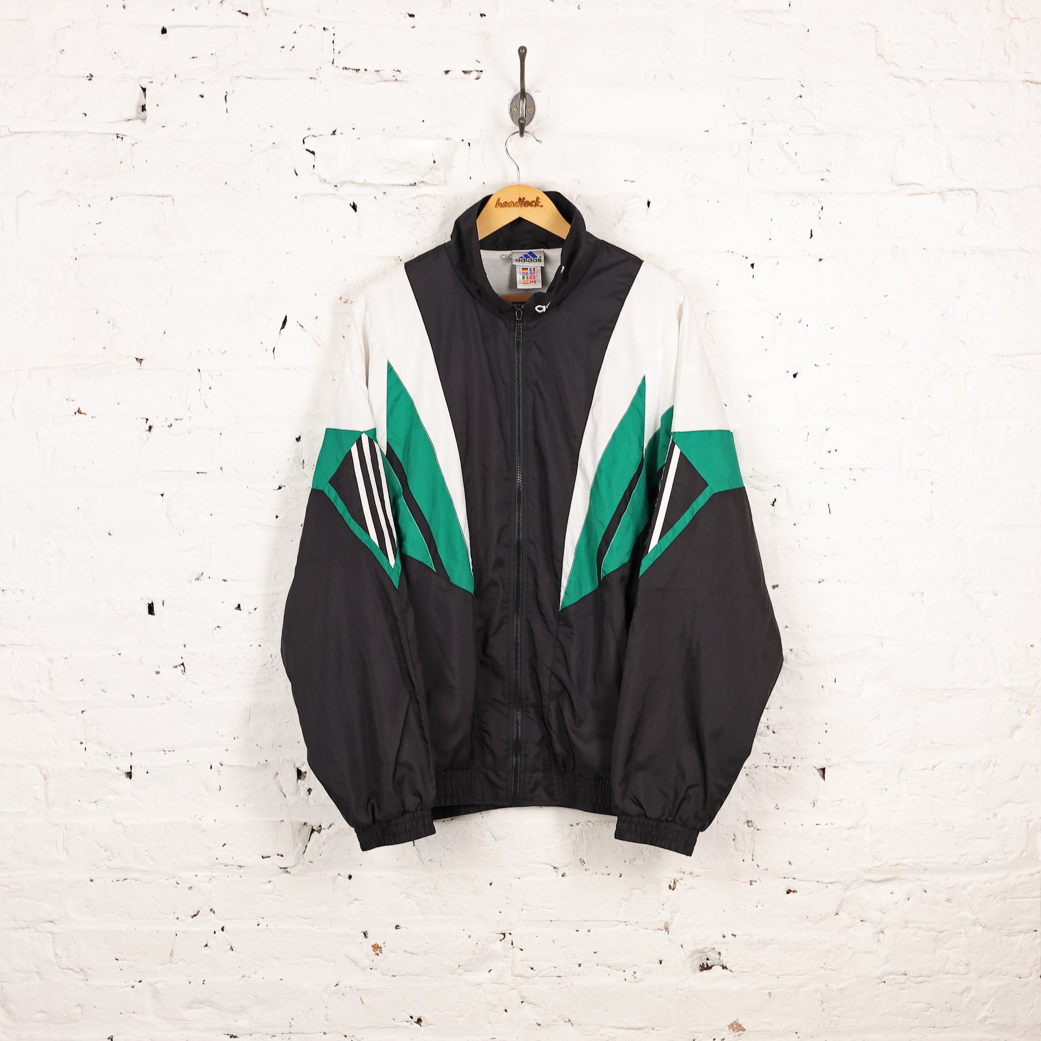 Adidas black blue green jacket best sale