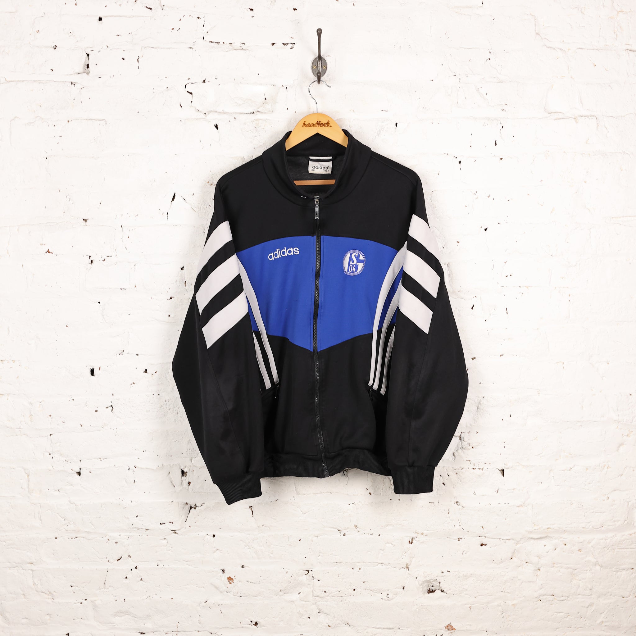 Adidas Schalke 04 90s Tracksuit Top Jacket Black XL – Headlock