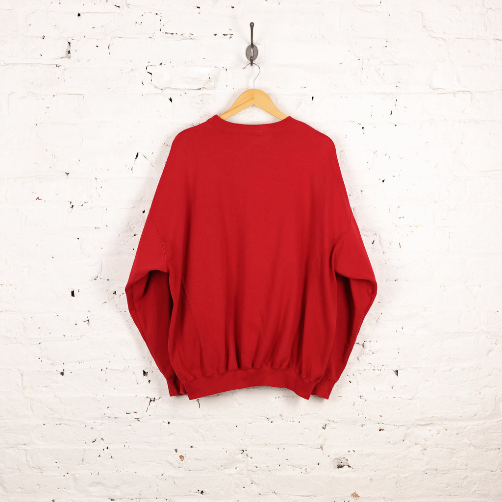 Adidas Athletic Club Sweatshirt - Red - XL