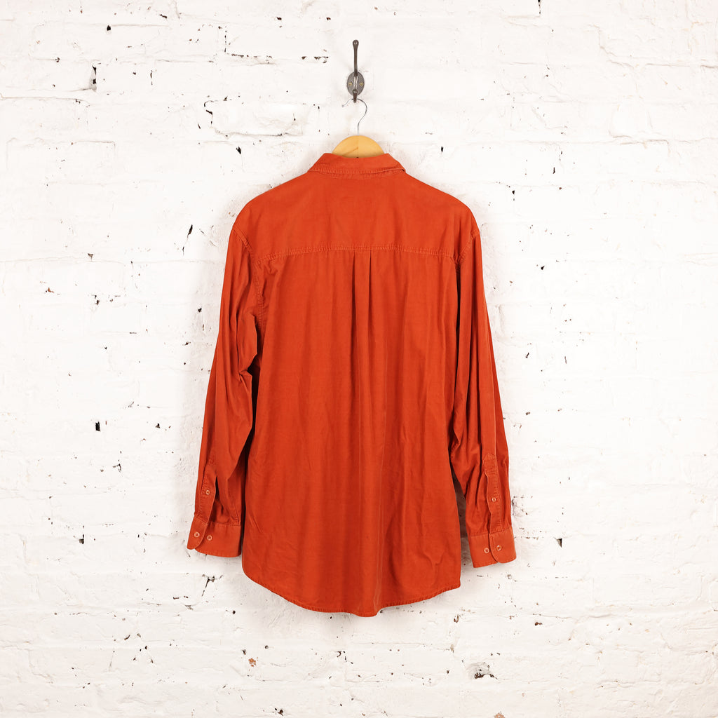 90s Corduroy Shirt - Orange - XL