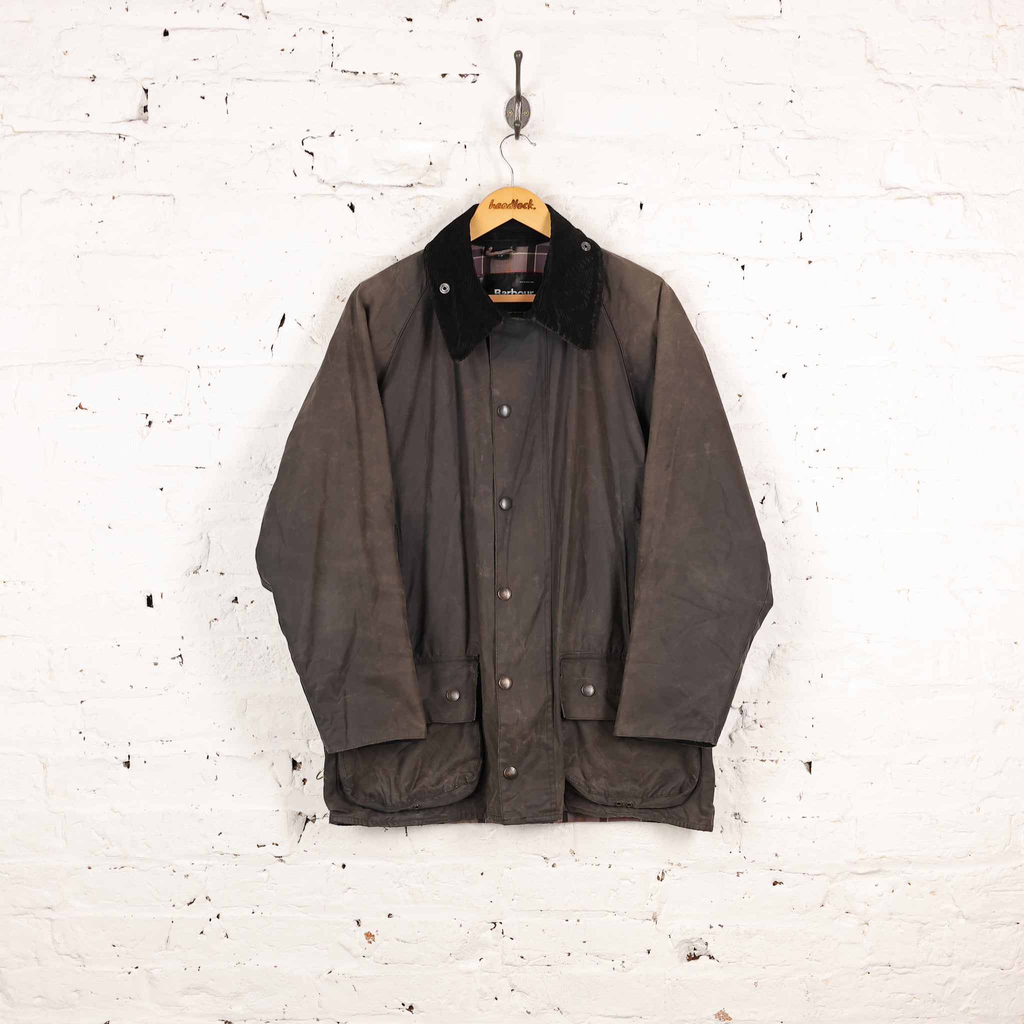 Barbour Beaufort Wax Jacket - Blue - XL – Headlock