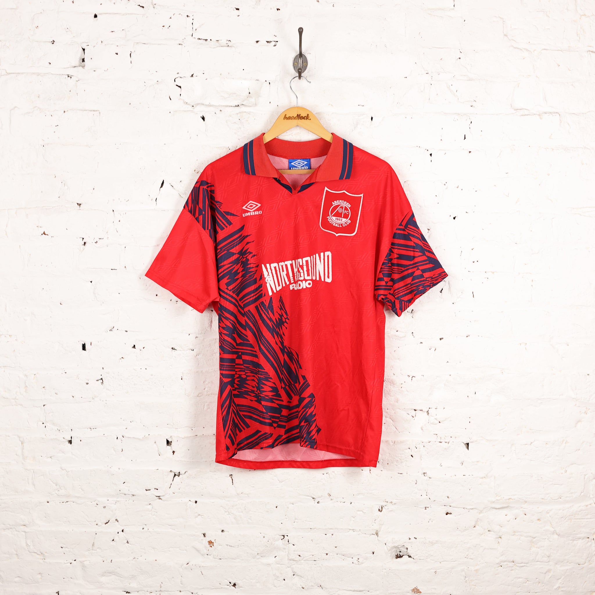 Aberdeen 1995 Umbro Home Football Shirt - Red - L – Headlock