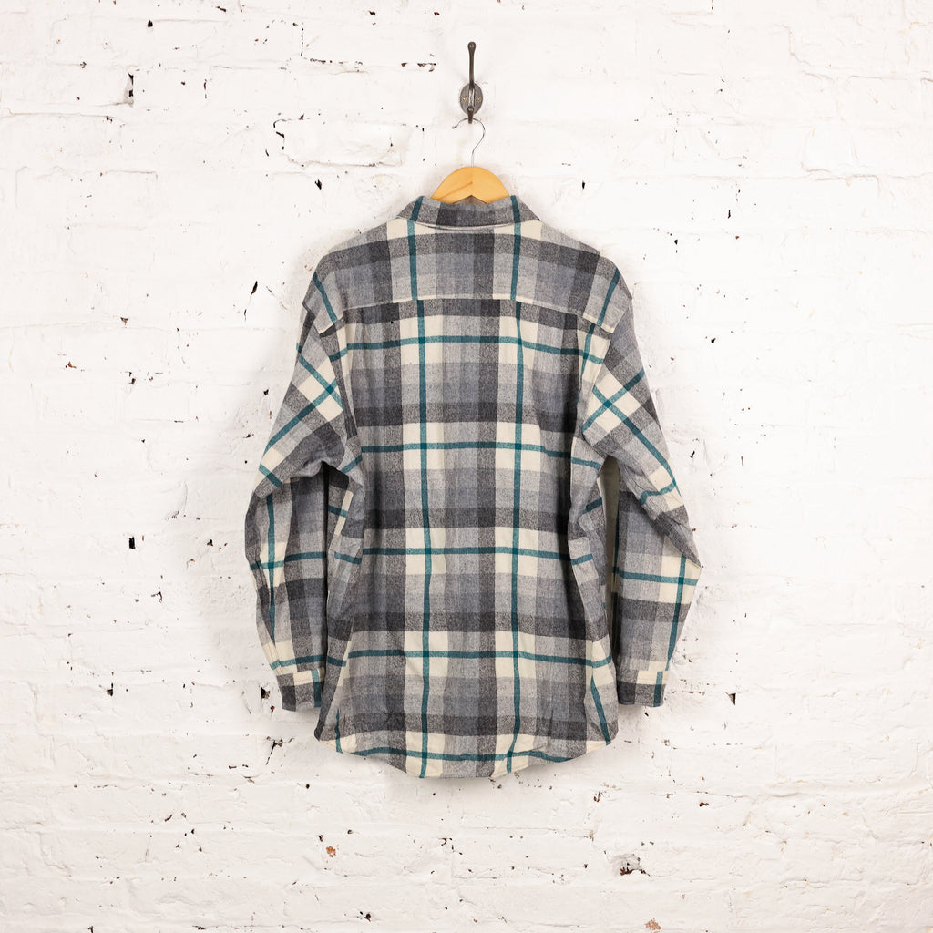 Pendleton Wool Check Shirt - White - L