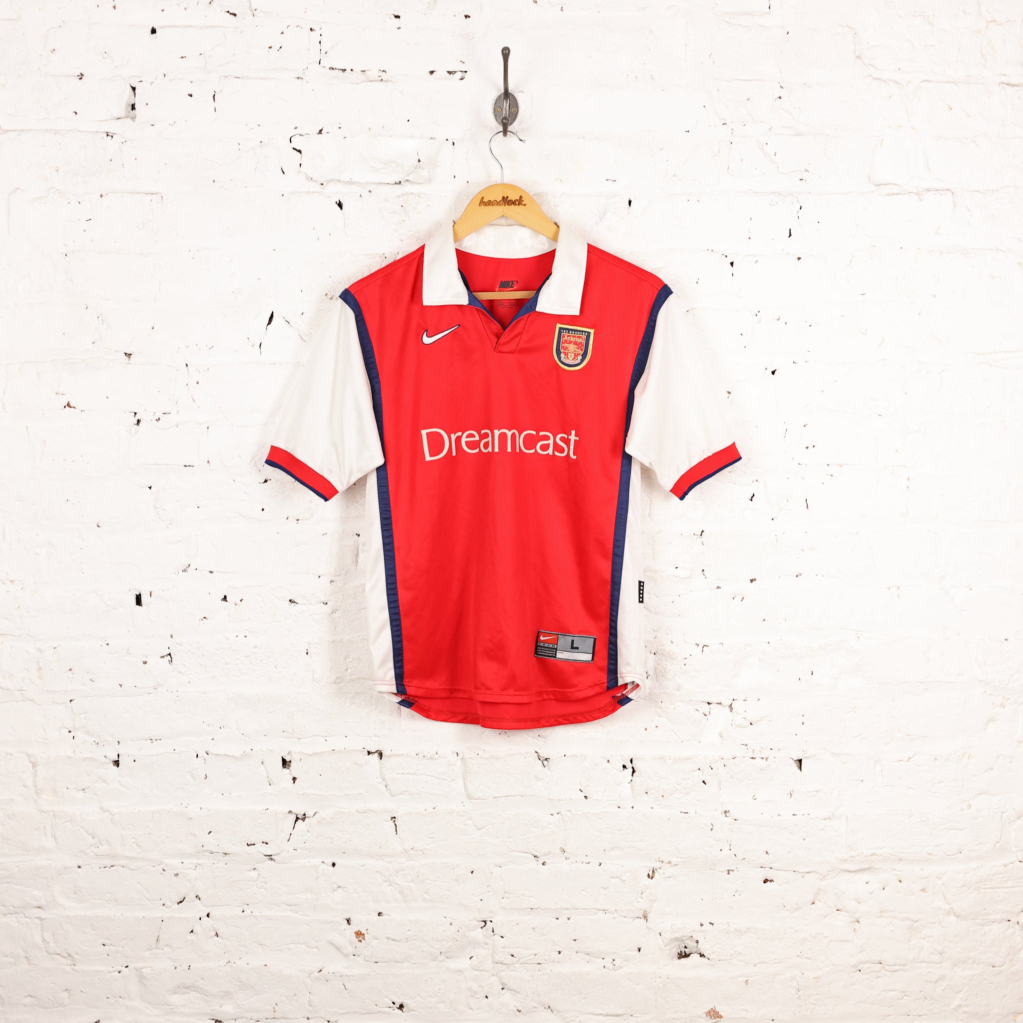 Kids 1999 Arsenal Nike Home Football Shirt - Red - L Boys – Headlock
