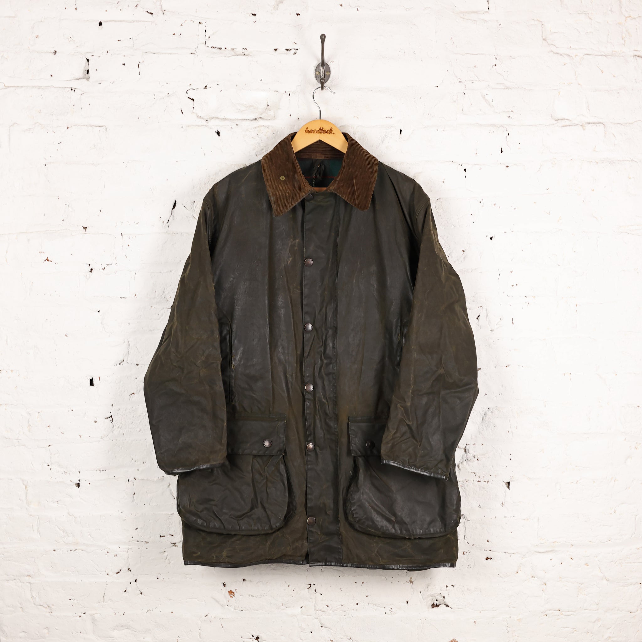 Barbour Northumbria Wax Jacket - Green - L – Headlock