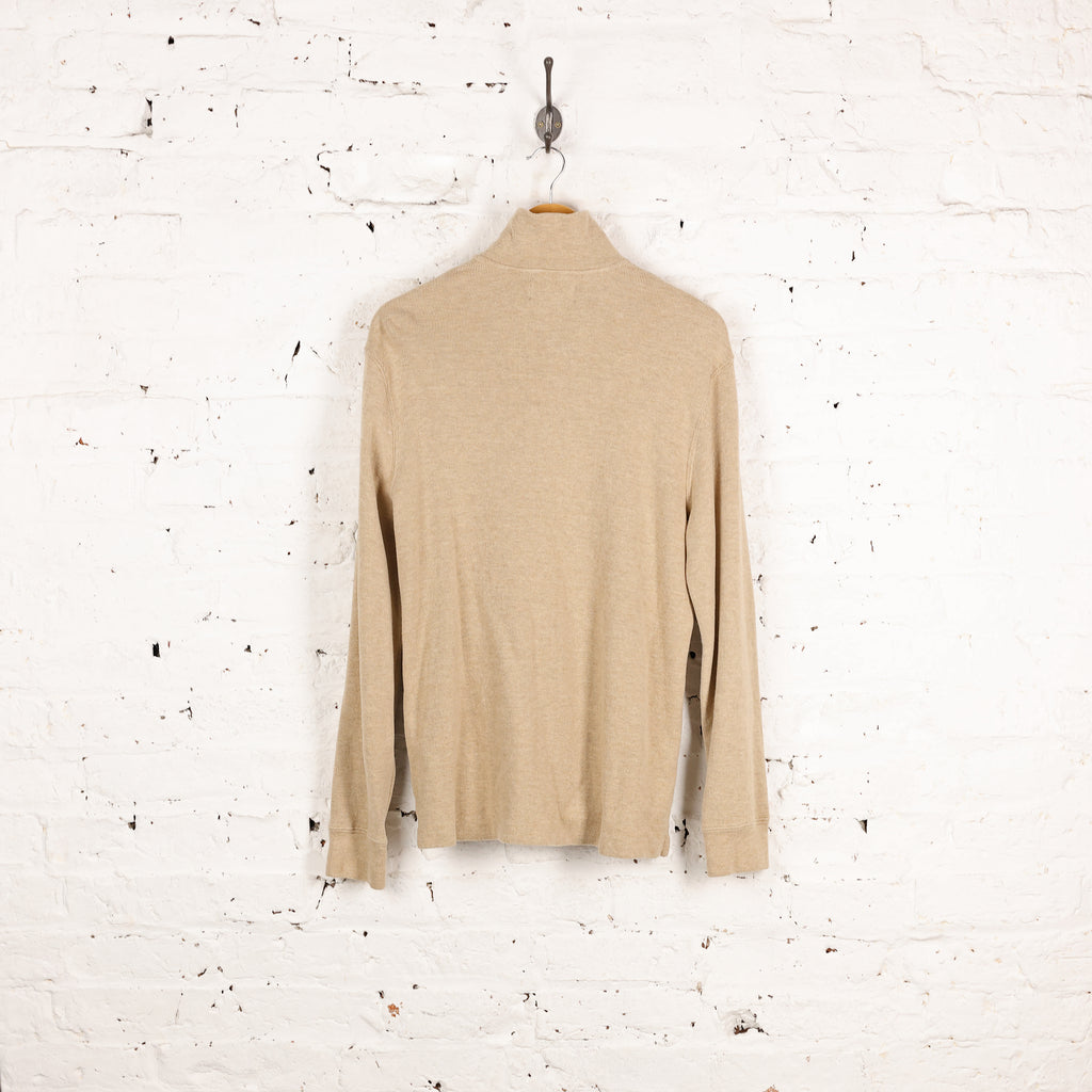 Ralph Lauren 1/4 Zip Sweatshirt - Beige - M