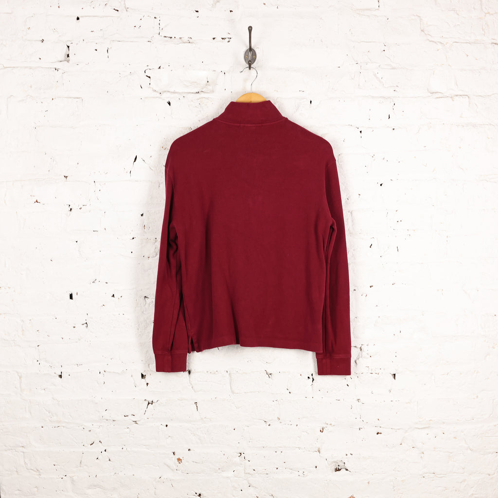 Ralph Lauren 1/4 Zip Sweatshirt - Maroon - S