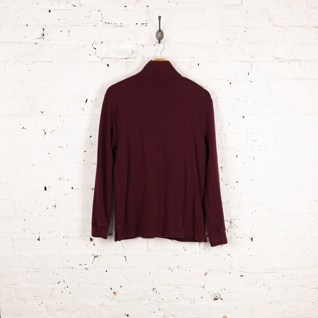 Ralph Lauren 1/4 Zip Sweatshirt - Maroon - S