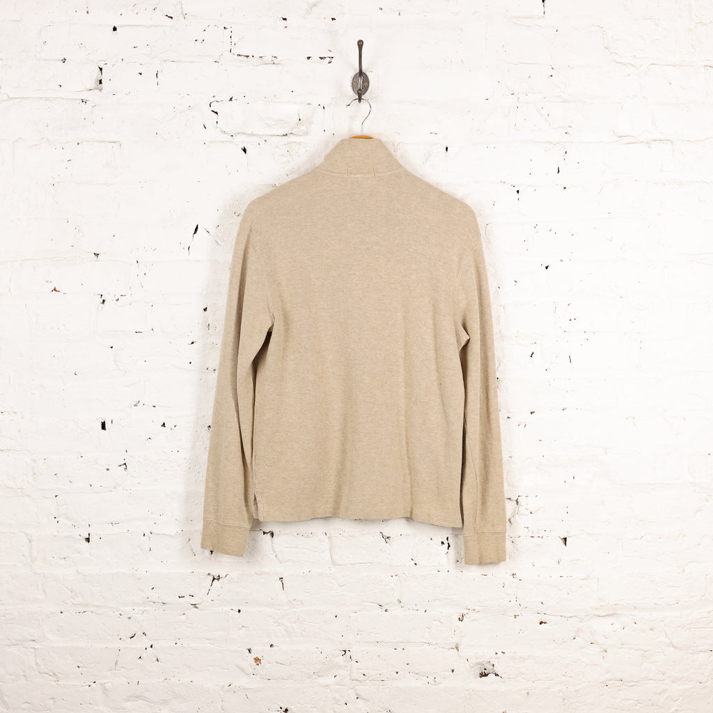 Ralph Lauren 1/4 Zip Sweatshirt - Beige - S