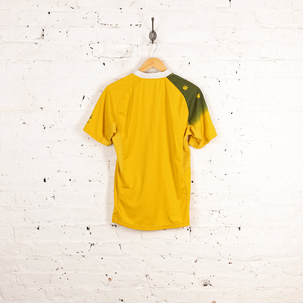 Australia 2015 Home Asics Rugby Shirt - Yellow - M