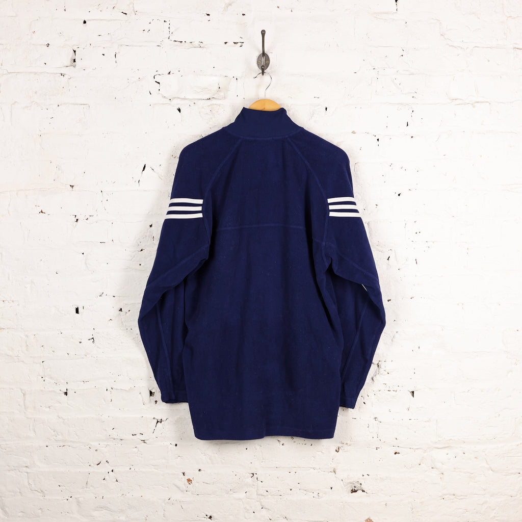 Adidas 90s 1/4 Zip Fleece - Blue - L