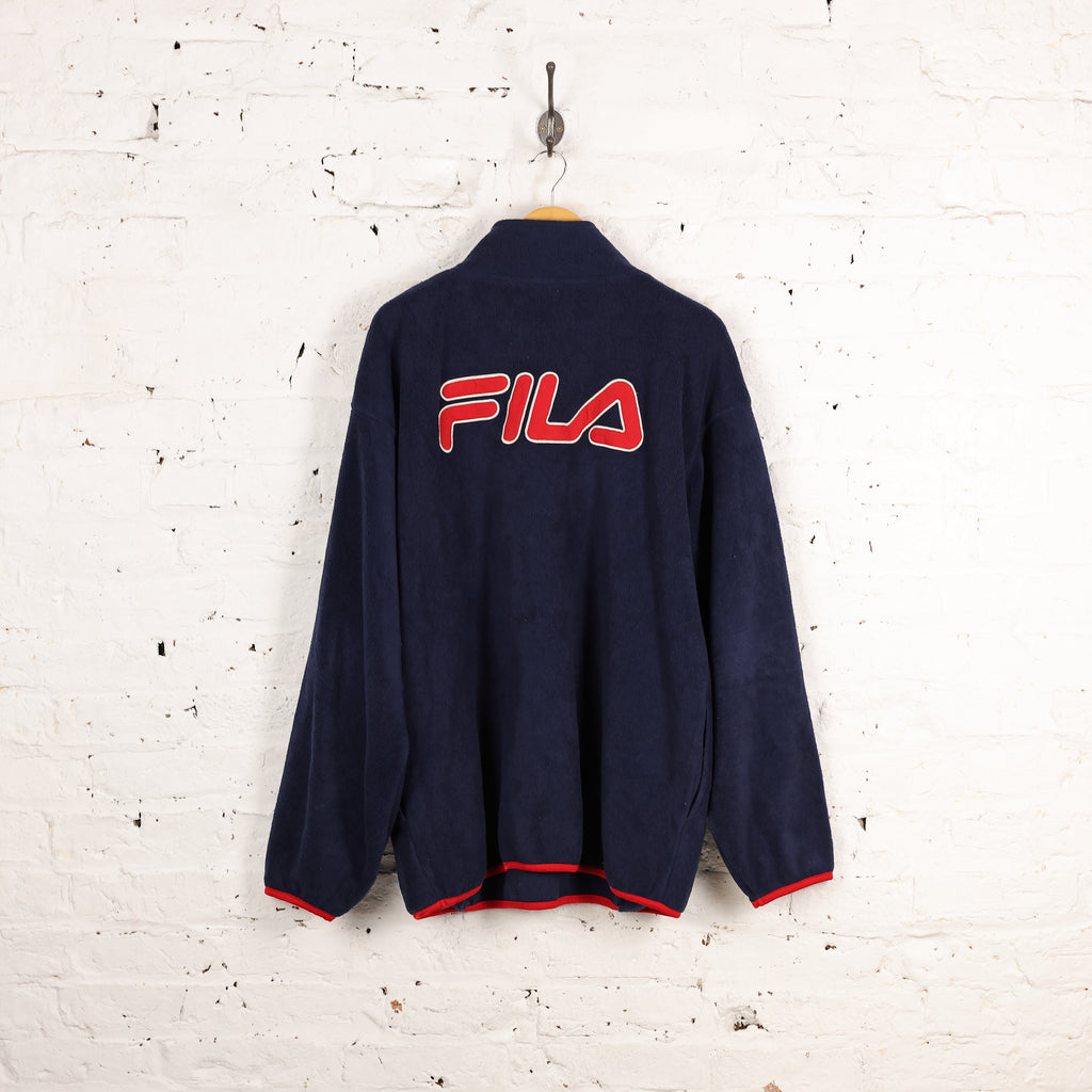 Fila 90s 1/4 Zip Fleece - Blue - XL