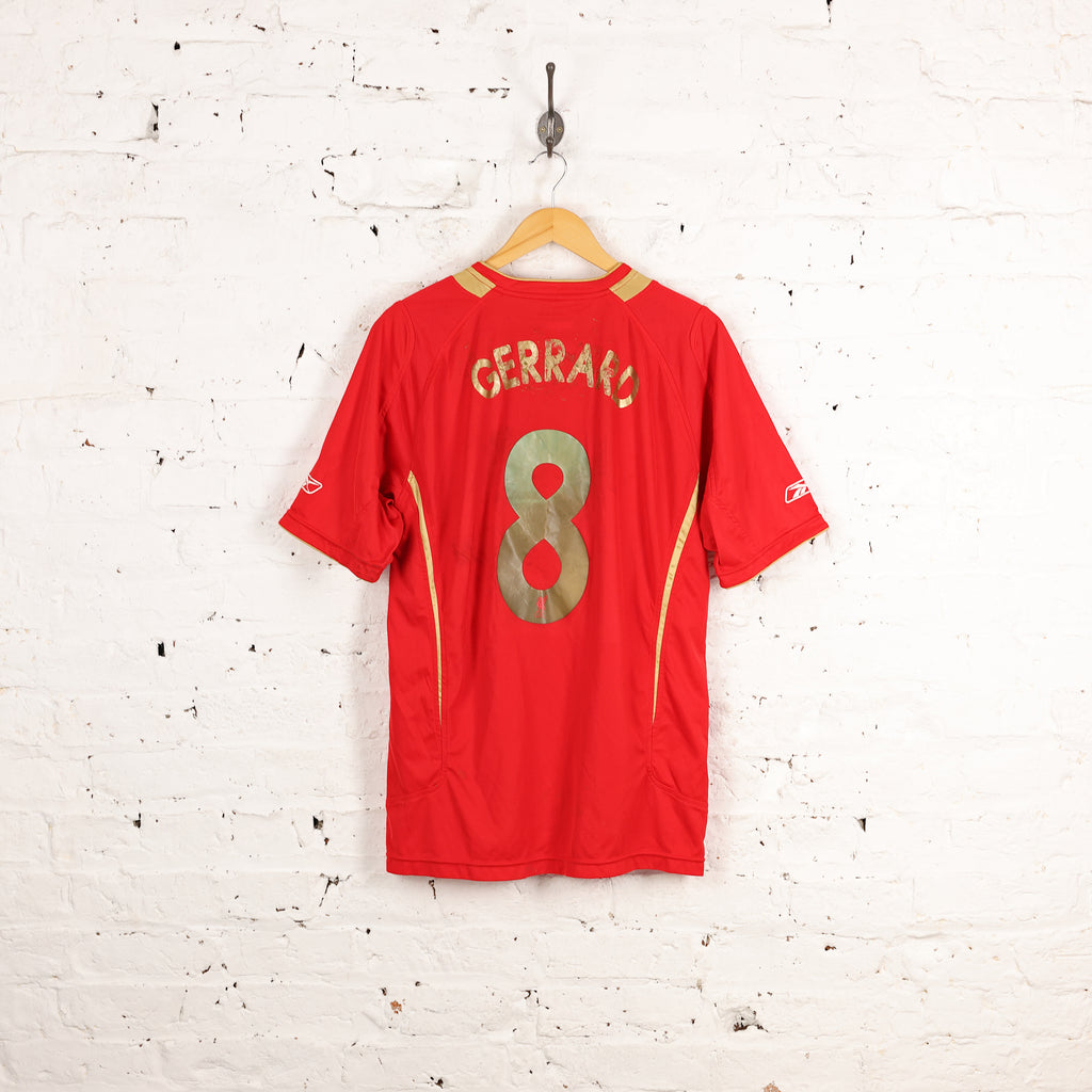 Liverpool 2005 Gerrard Reebok Champions League Football Shirt - Red - L