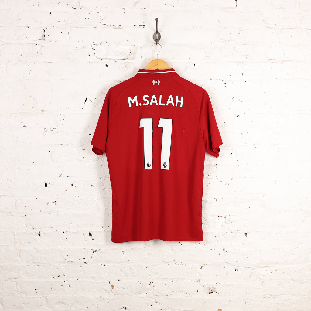 Liverpool 2018 Salah New Balance Home Football Shirt - Red - L