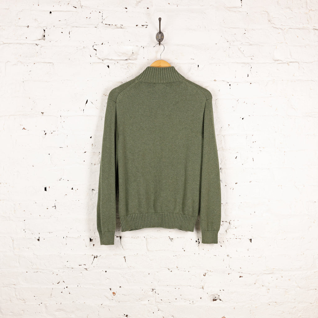 Ralph Lauren Knit 1/4 Zip Jumper - Green - M