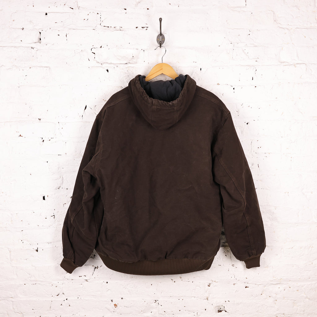 Carhartt Hooded Work Jacket - Brown - XL